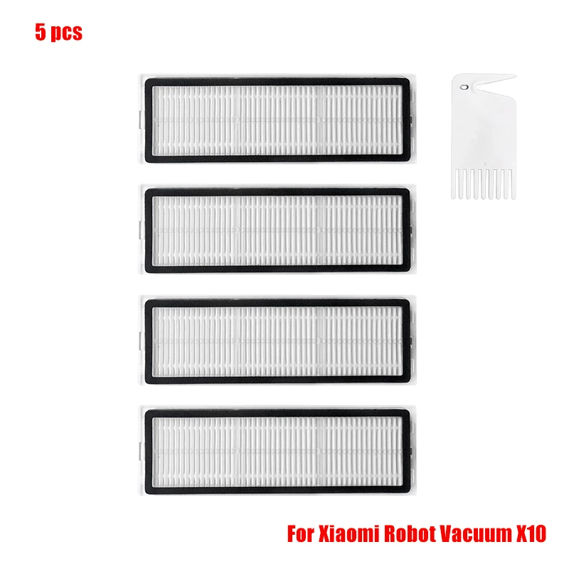 Enhanced Robot Vacuum Cleaner Replacement Parts Kit - Includes Main Brush, Side Brush, HEPA Filter, Mop Cloth, Dust Bag, and More Accessories