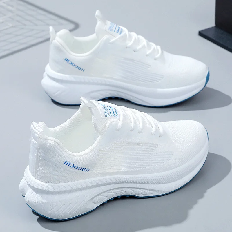 

Women Fashion Casual Shoes Mesh Breathable Hollow Shoes Women Lace Up Platform Sneakers Outdoor Sports Shoes Zapatillas Mujer