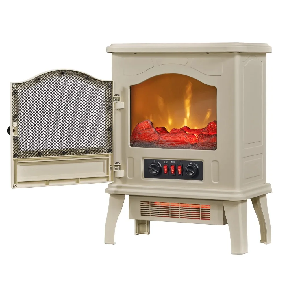 Powerheat Infrared Quartz Electric Stove Heater, 1500W, Cream electric  fireplace Home Appliance - AliExpress