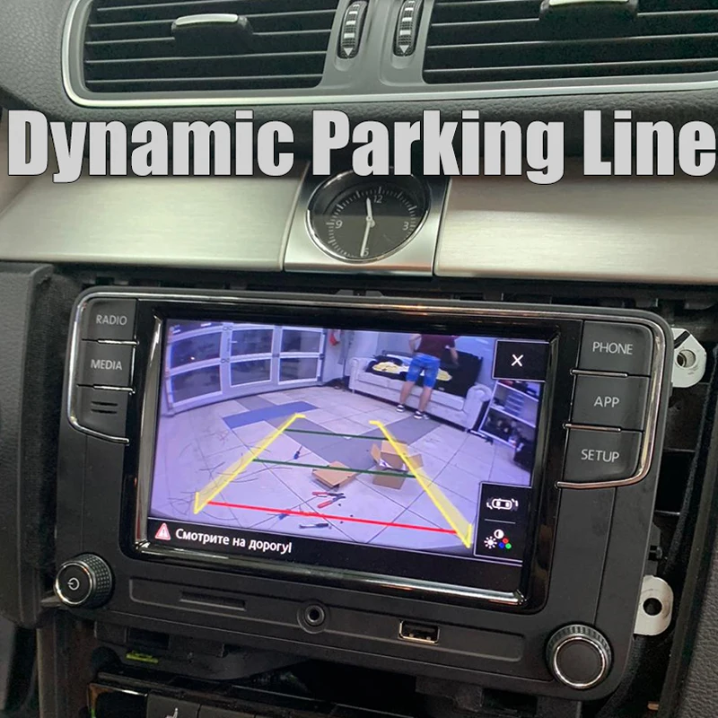 フォルクスワーゲンゴルフ用のエンブレム付きリアビューカメラ