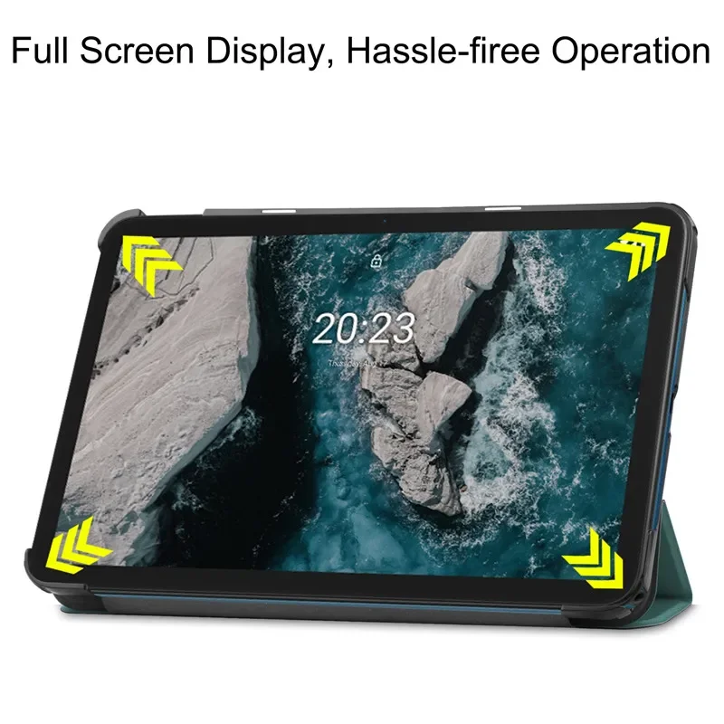 Case PU Leather Tri-Folding Stand Magnetic Flip Cover Funda Nokia T20 T10 Tablet Kids For Nokia T20 T 20 T10 T 10 tablet case