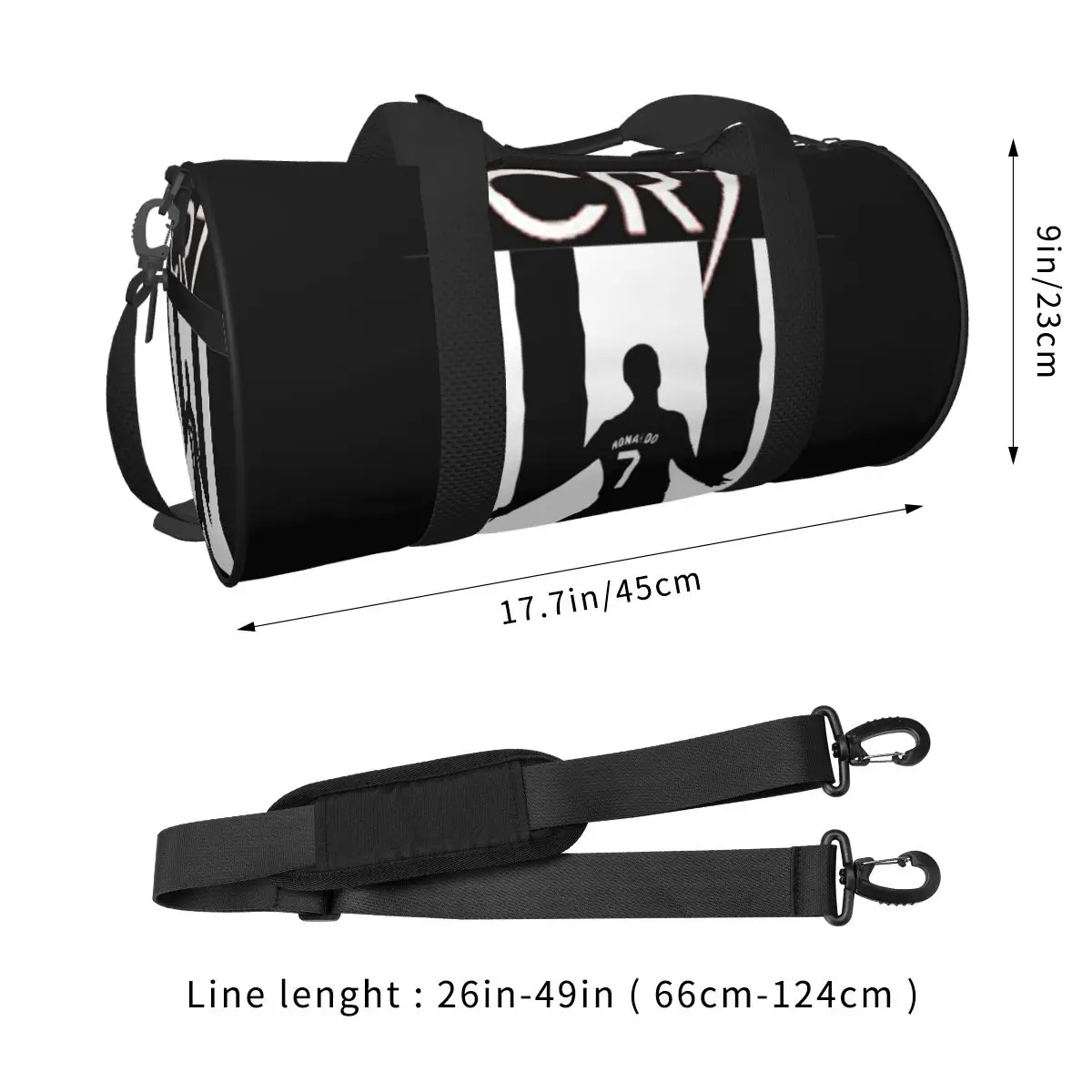 Gym Bag Cool Football Star Fashion Swimming Sports Bags Men Design Large Capacity Funny Cool Fitness Bag Oxford Handbags 2