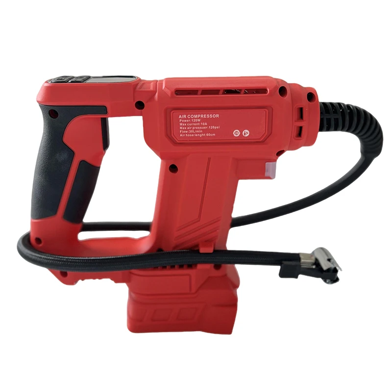 Fit Milwaukee Cordless Air Pump Portable Car Tire Inflator Air Compressor With D