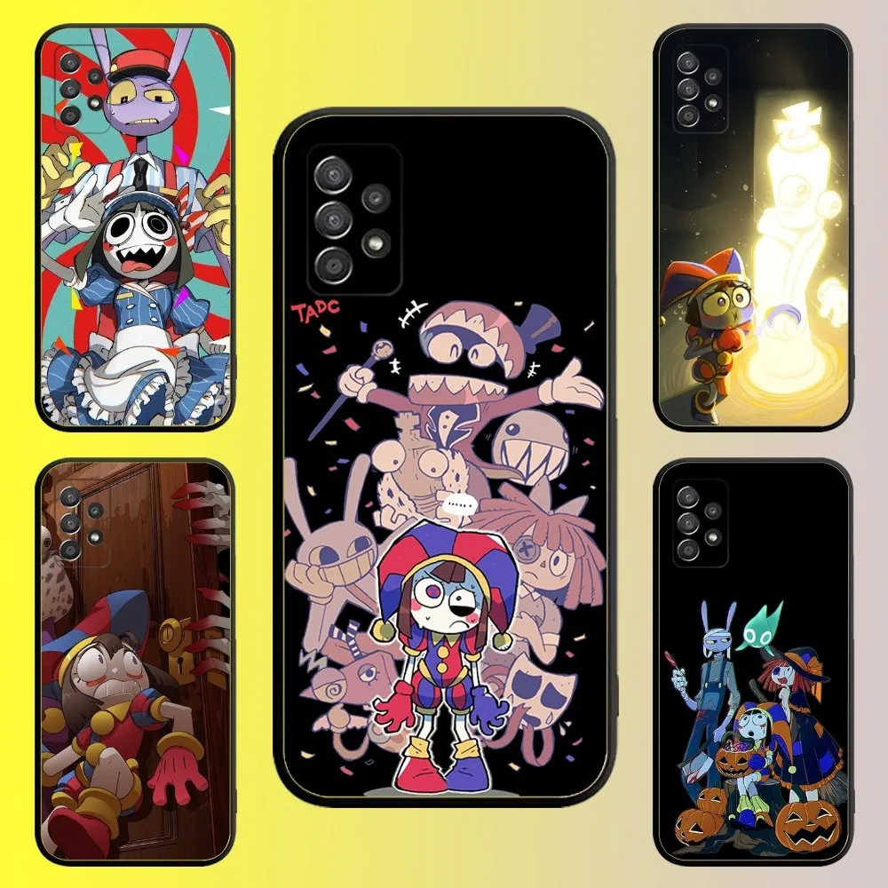 Whimsical Digital Circus Soft Black Phone Case