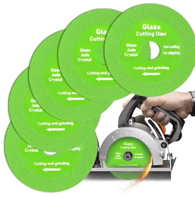 

Glass Cutting Disc 100mm Ultra-thin Saw Blade Jade Crystal Wine Bottles Grinding Chamfering Cutting Blade Glass Cutting Disk