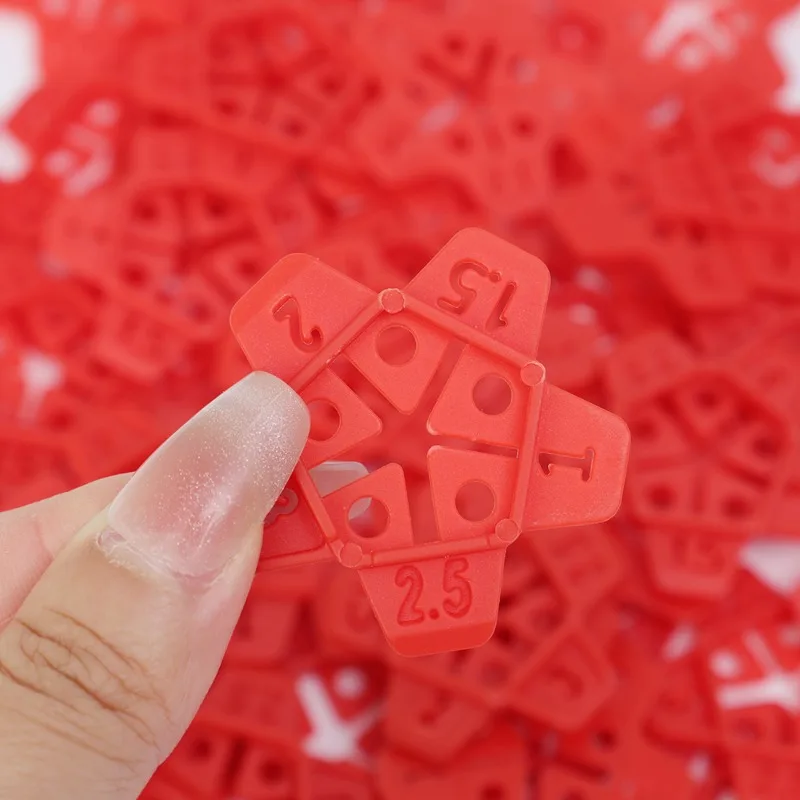 50/100Pcs Professional Tile Spacers Clips 5-in-1 Wedge Ceramic Leveling System for Floor Wall Tile Gap Home Construction Tools tile spacers tile leveling clips tile leveling tools