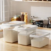 Rice Storage Box Insect Proof and Moisture Proof Sealed Food Grain Food Container Kitchen Rice Organizer Grain Rice Storage Box 2