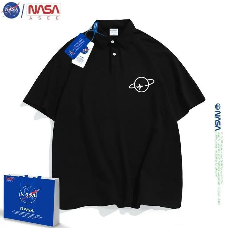 

NASA Cotton printed t-shirt short-sleeved men's summer loose short-sleeve top summer clothes