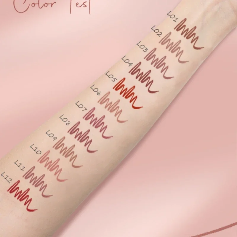Face Secret Waterproof Liners Makeup Lipliner 12 Colors Matte Velvet Lipstick Pen / Liptint Long Lasting Waterproof Lip Tint 3