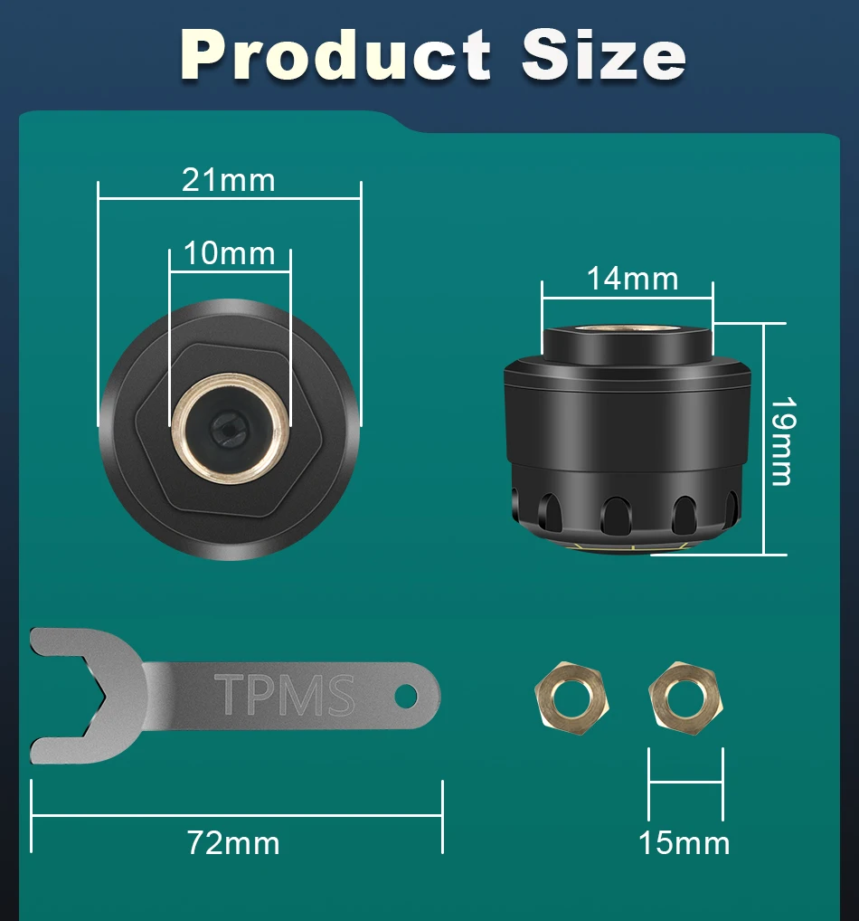 JMCQ TPMS Ÿ̾ з ͸ ý,  5.0, ޴ ÷ , ڵ Ÿ̾ з , ȵ̵  IOS
