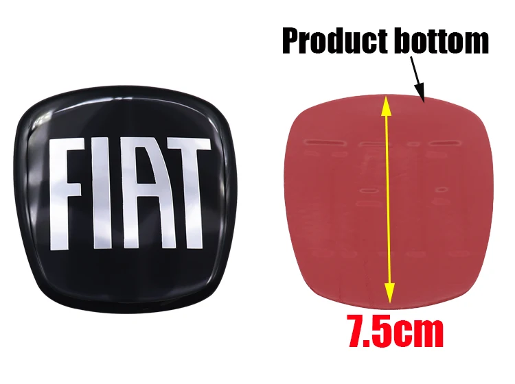 1개 3D 4.4cm 7cm 7.5cm 9cm 에폭시 자동차 앞 로고 스티어링 휠 앞 그릴 뒤 범퍼 테일 도어 트렁크 엠블럼 스티커 액세서리