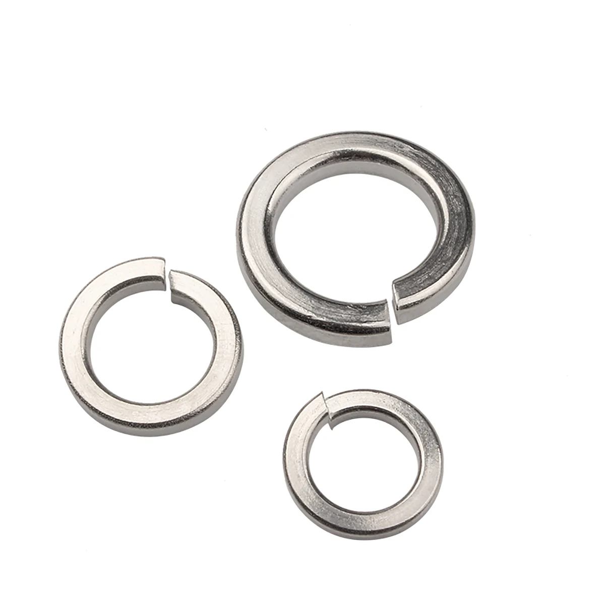 M1.6 TO M33 SQUARE SECTION SPRING SPLIT WASHERS A2 304 /A4 316 STAINLESS STEEL