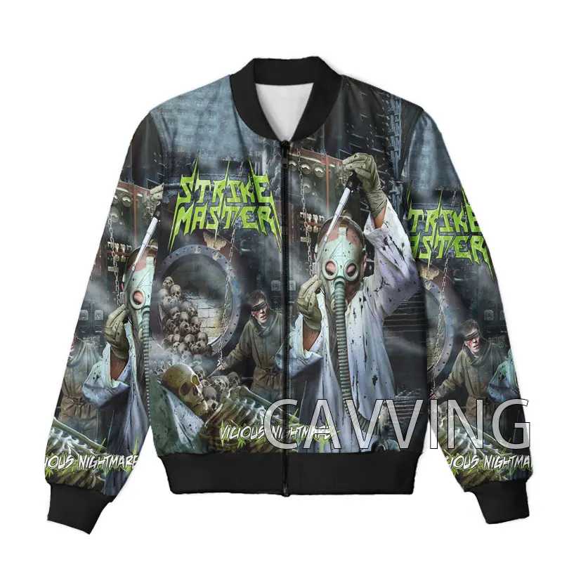 

CAVVING 3D Printed STRIKE MASTER Band Zipper Bomber Jackets Men Overcoat Mens Coat Zip Up Jackets for Women/Men