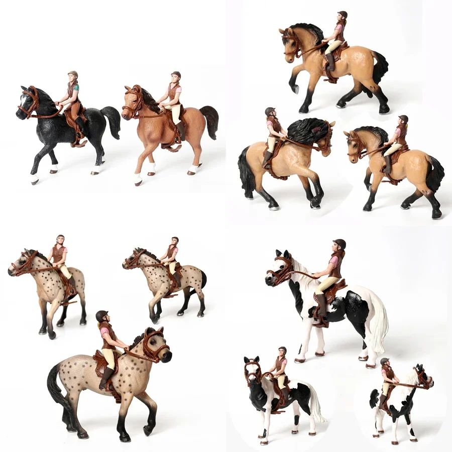 

Simulated Plastic Farm Playset Action Figure Realistic Pony Toy Animal Figurines Horse Club Home Desktop Decoration Xmas Gift