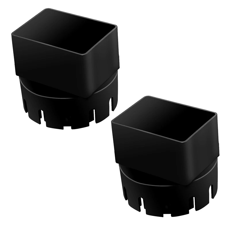 2 Pack Downspout Adaptor To Drain Pipe Roof Rain Gutter Downspout Extensions Universal Black