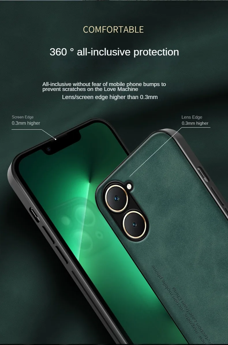 Shockproof Phone Case For Vivo Magnetic Car Mount Protective Cover_voghion.com