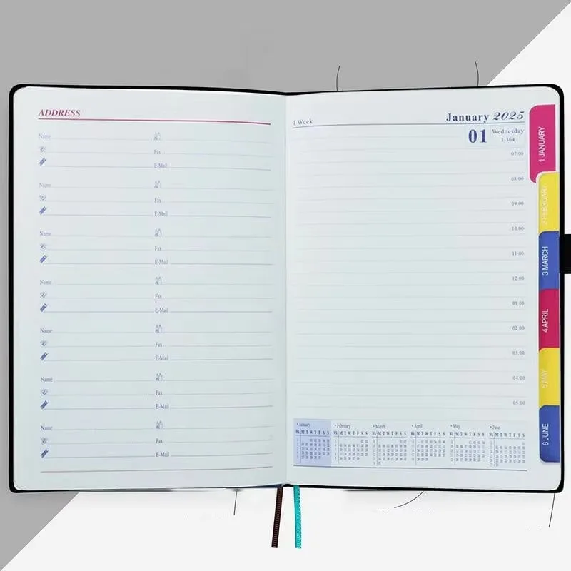 2025 One Day One Page Daily Planner – Your Ultimate Gift 2025 Programme in English 365 Day Planner Time Efficiency Manual 5