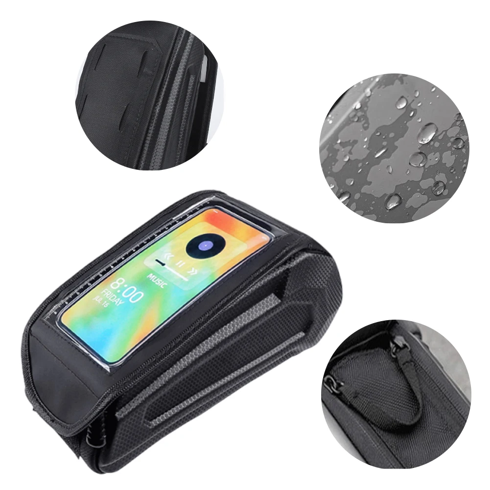 EVA Bike Front Frame Bag Touch Screen Phone Holder