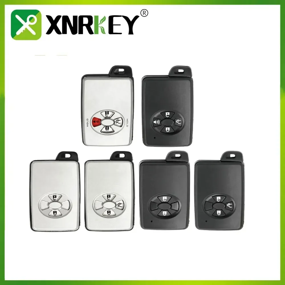 

XNRKEY 2/3/4 Button Remote Car Key Shell for Toyota Noah Estima Previa Corolla Axio Allion Vios Corolla Prius Replacement Case