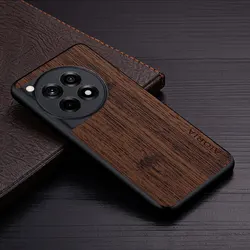 Étui de téléphone en cuir avec motif en bambou luxueux - Housse de qualité premium