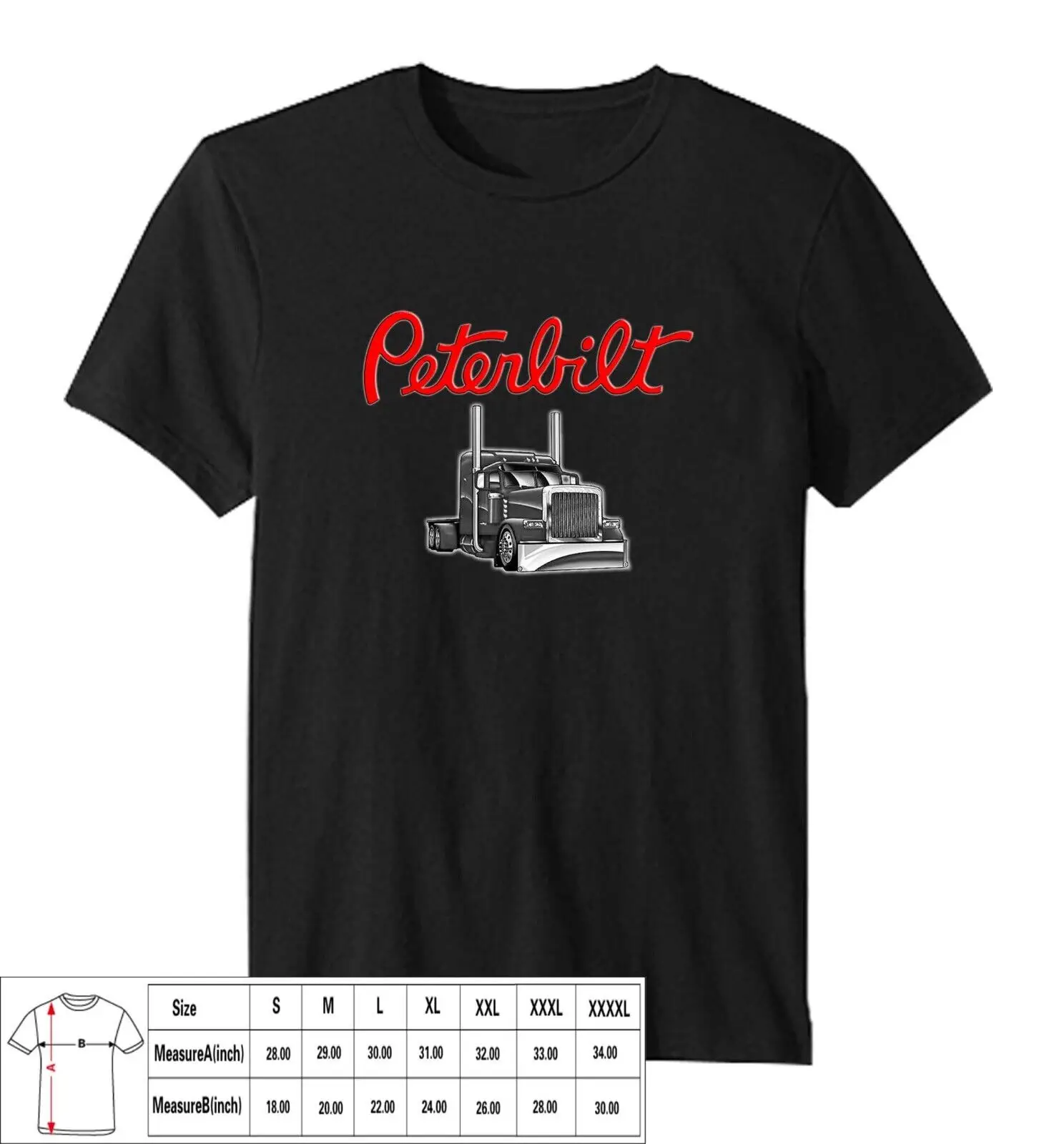Kenworth Peterbilt Truck New T-Shirt Taglia Usa