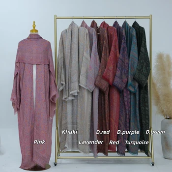 Zahraa New Islamic Clothing Women Luxury Pashmina Abaya Dubai Style Modest Abaya Women Muslim Dress with Hijab 1