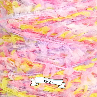 Rainbow Butterfly Colorful Paper Yarn for Hand Knitting Summer Sweaters