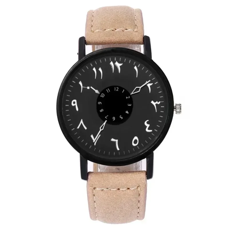 New Simple Fashion Mens Watches Luxury Leather Wrist Watches Arabic Numerals Date Casual Sport Boys Quartz Wristwatch Gift