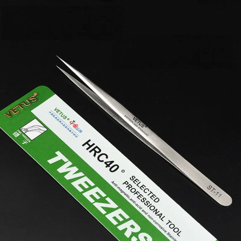 Eyelash tweezers eyebrow tweezers VETUS ST Series stainless steel false eyelash extension anti-static watchmaker tools