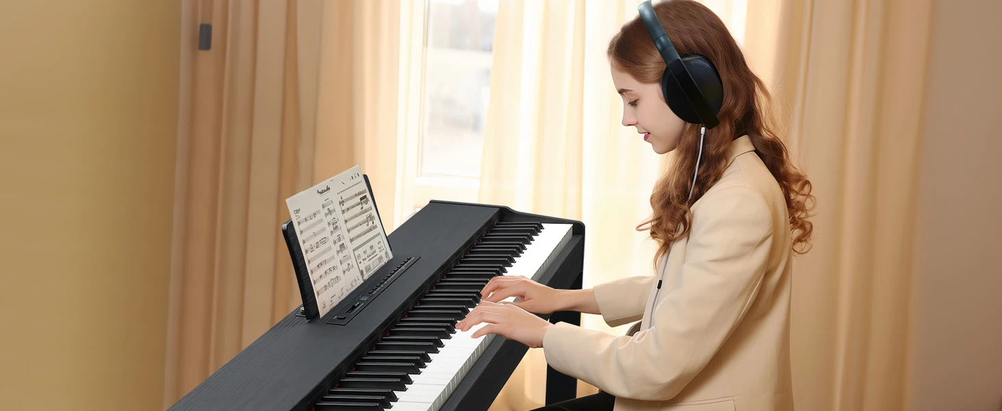 full-size keyboard piano