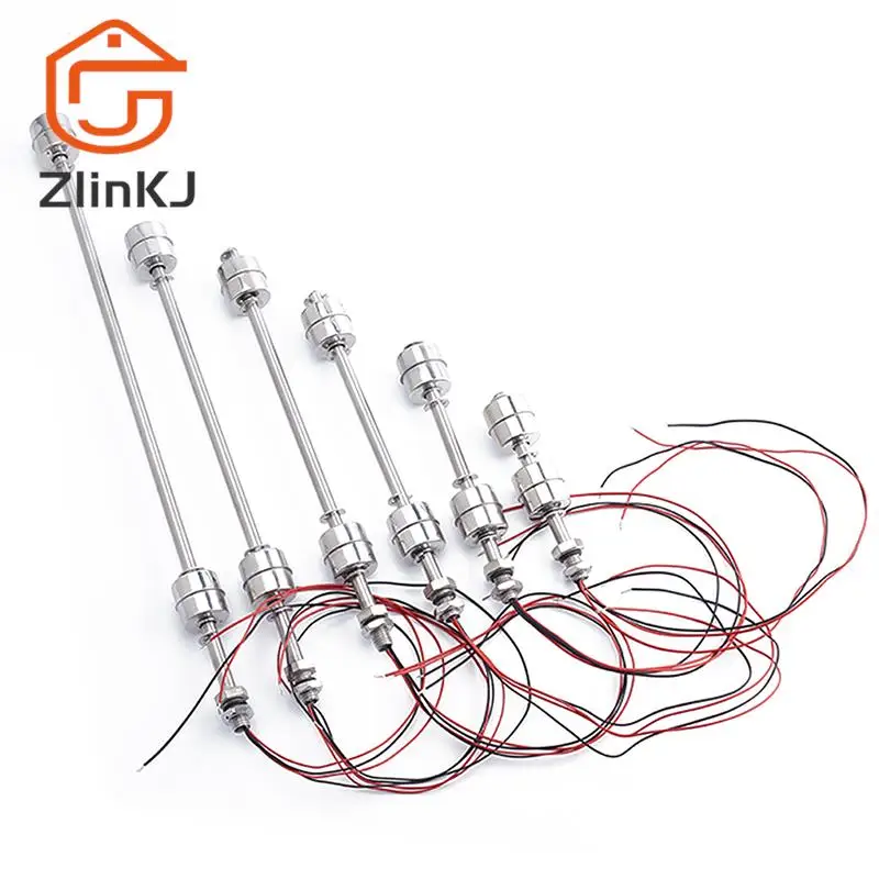 1pcs Stainless Steel Double Ball Float Switch Tank Liquid Water Level Flow Sensor Water Level Controller