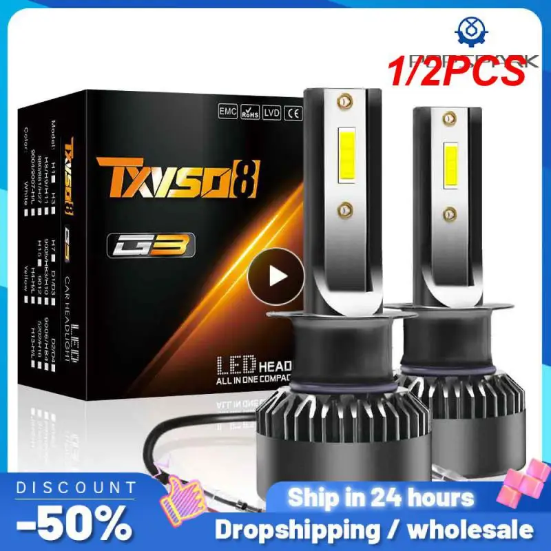 

1/2PCS H4 H7 Led 3570 CSP H1 H8 H11 H16 9005 HB3 9006 HB4 Car Headlight Bulb Canbus Auto Turbo Lamp 12V 24V 6000K White