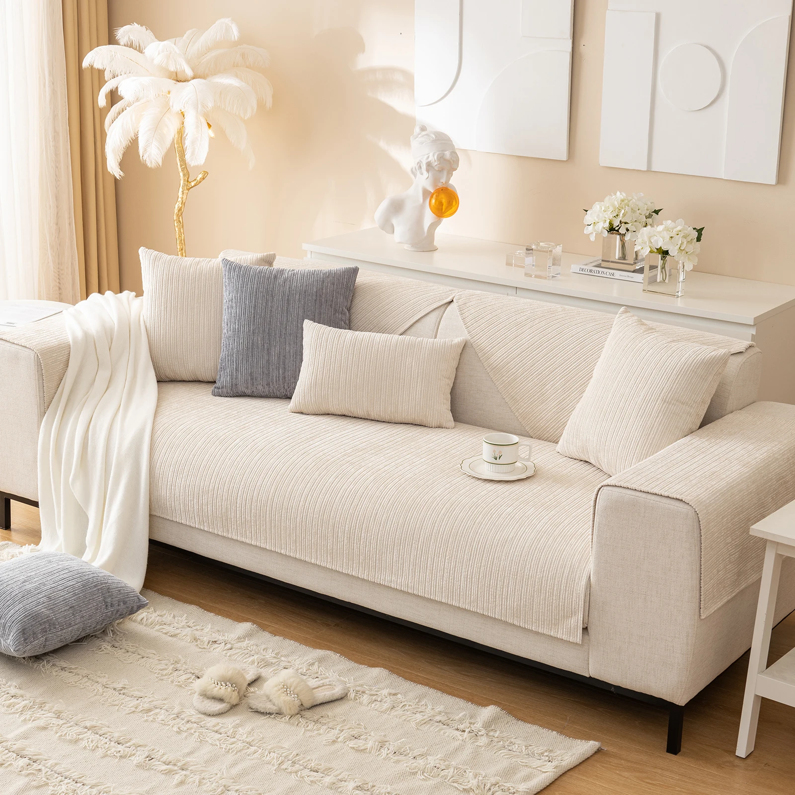 Luxury Wool Sofa Topper in Peony - The Stylish Dog Company