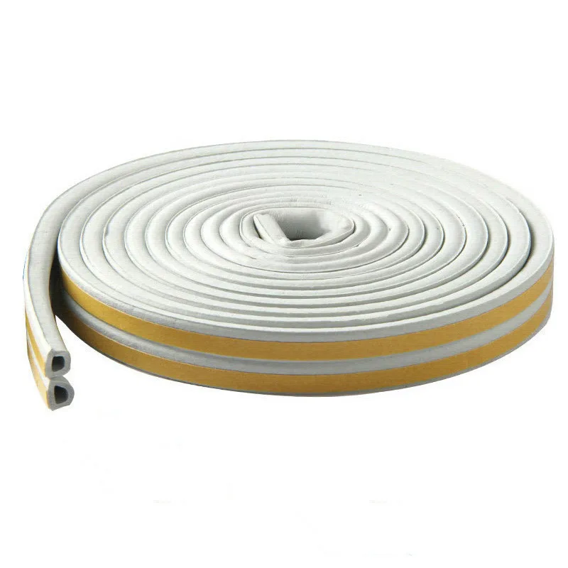 D Type Self-adhesive Door and Window Sealing Strip 5/10 Meters