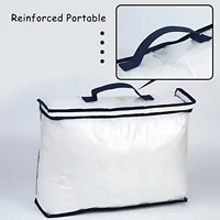 1-8Pcs Quilt Pillow Storage Bags Moving Bedding Packing Bags Transparent PVC Storage Bags Blanket Packing Bags Pillowcase Bags 1
