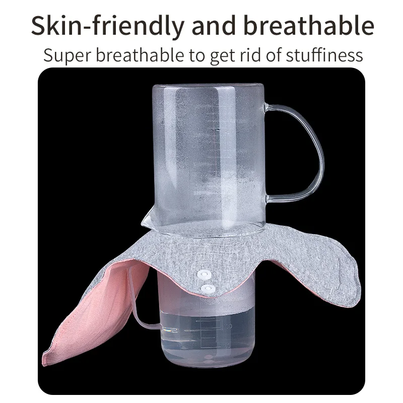 Reusable Sanitary Pad with Snap Button Closure, Quick-Absorbing & Machine Washable, Foldable, Soft & Breathable