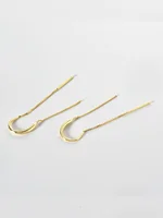 925 Sterling Silver Long Chain Drop Earrings – Delicate, Fine Jewelry Birthday Gift for Women 2