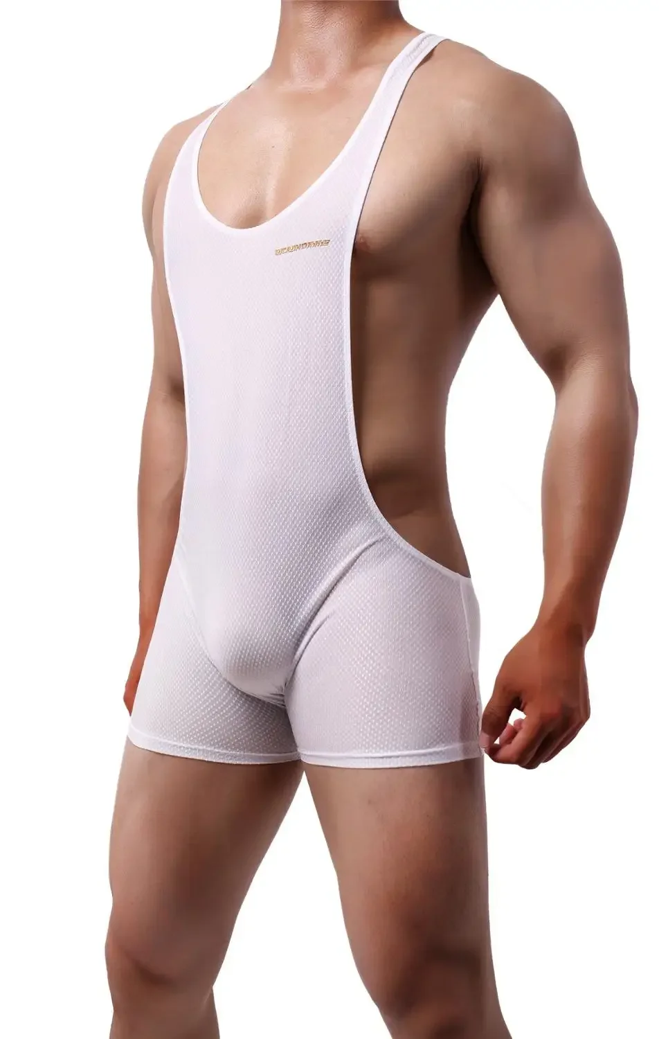Men Undershirt Bugle Pouch Boxers Underwear Wrestling Singlet Fitness Sexy Men Bodysuit One-Piece Jumpsuit Leotard Tank Tops men underwear
