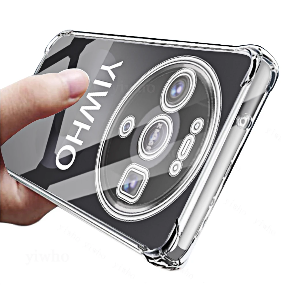 Shockproof Clear TPU Phone Case - Transparent Soft Shell Back Cover