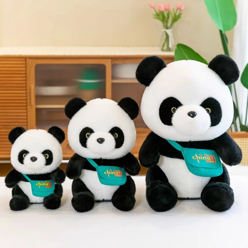 Big Giant Panda Bear Plush Stuffed Animal Doll Animals Toy Pillow Cartoon Kawaii Dolls Lover Gifts Baby puzzle companion doll slide puzzle for toddlers animal sliding logic game montessori educational wooden toys for ages 4 5 6 years old toddlers kids