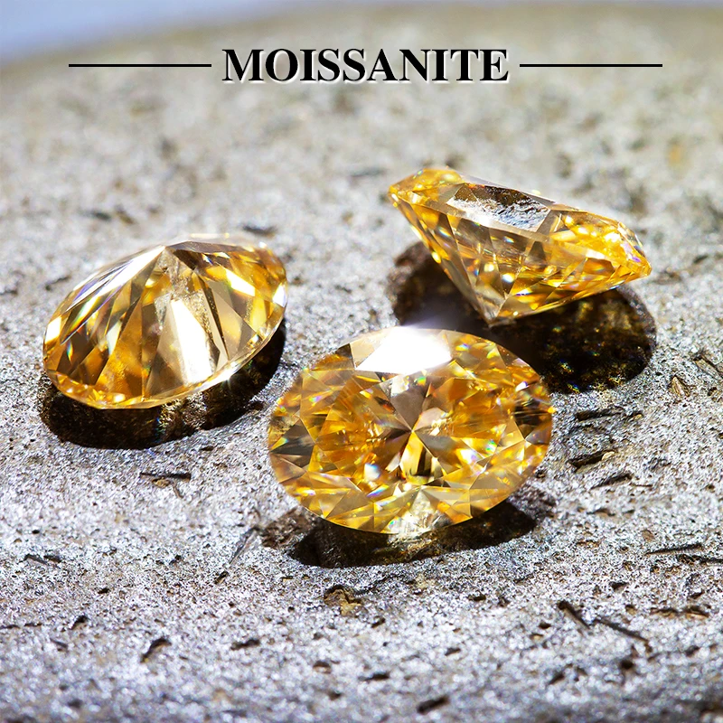 

PTX Holycome GRA Moissanite Champagne VVS1 Hot Sale Oval Brilliant Cut Factory Price Loose Moissanite Supplier Grobal Factory