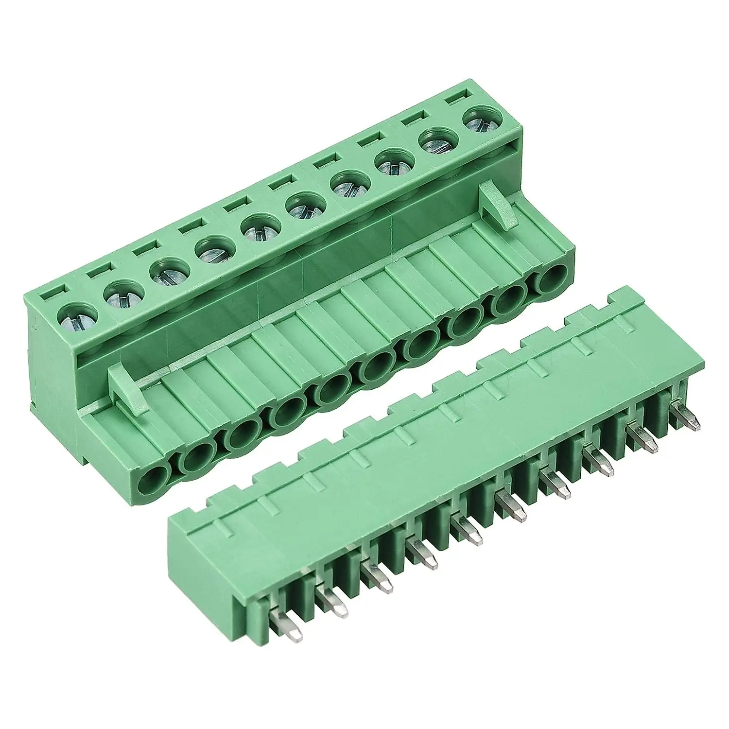 

Keszoox 5.08mm Phoenix Connectors 10 Pin 5.08mm Pitch Male Female PCB Screw Terminal Block 5 Sets