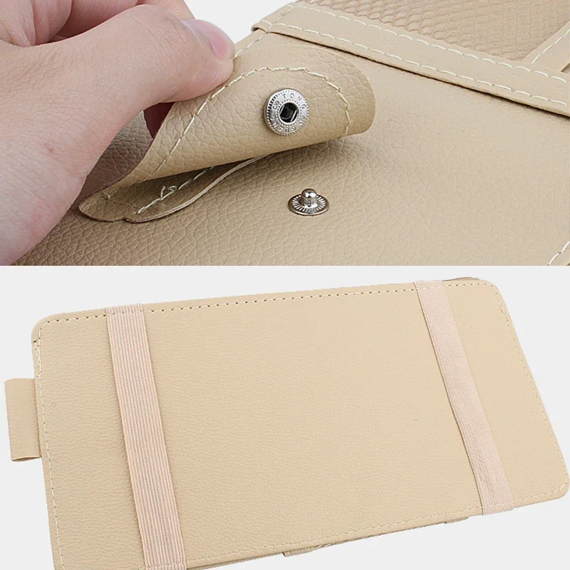Auto Sonnenblende Organizer Multi-Pocket Tasche Auto Sonnenblende Organizer Reißverschluss Typ Kartenhalter Lagerung Auto Innen Zubehör – Detail 7