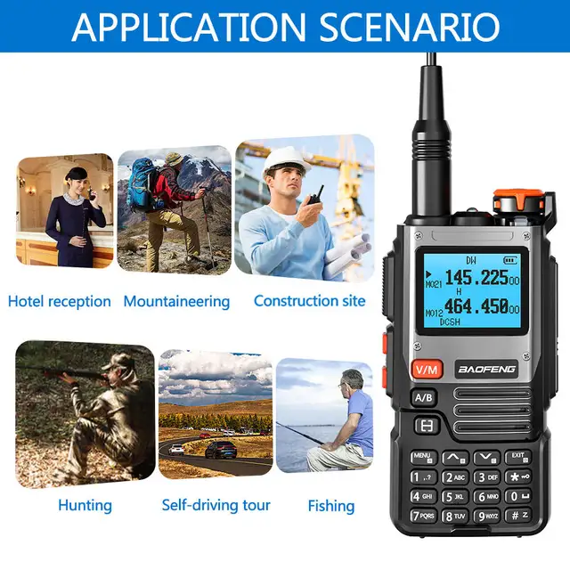 BAOFENG K61 Multi Band Walkie Talkie Wirelss Copy Frequency Type-C 999 Channels NOAA AM Long Range Two Way Ham Radio For Hunting - Image 6