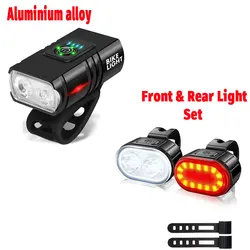 Advanced USB Rechargeable Rainproof LED Cycling Headlight (A Set)