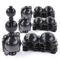 5PCS 5/8/12cm Black Plastic Plant Rooting Ball for Cuttage Grafting Sapling Garden Tree Aerial Rooting Propagation Breeding Box 1