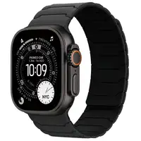 Magnetic Silicone Band for Apple Watch Ultra 3 2 Series 12 11 10 9 8 SE Secure & Breathable Strap for iWatch 49mm 45mm 44mm 41mm 40mm Easy Adjustable