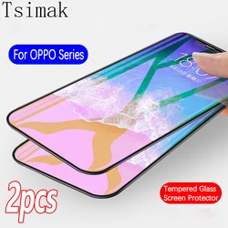 2pcs Tempered Glass For OPPO A17 A 17 Screen Protector for Oppo A15 A15S A16 A16S A16K A16E A17 Full Cover Glass Protective Film