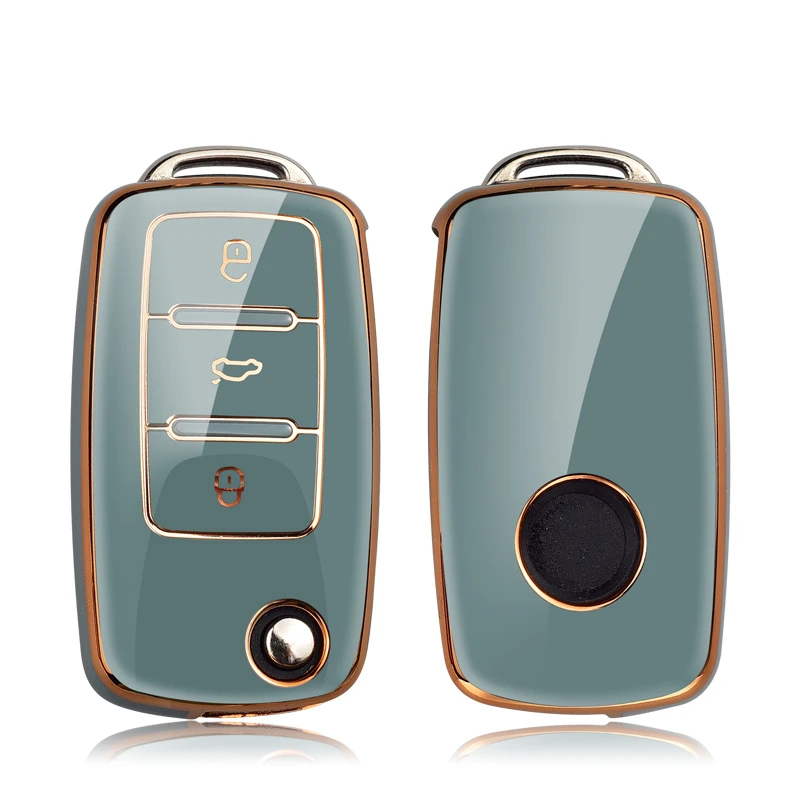 Elegant Pink TPU Car Key Case Cover
