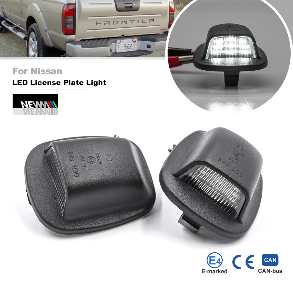 Для Nissan Frontier Navara NP300 D22 1998-2004 Xterra Roniz WD22 1994-2004 SMD, белый цвет, подсветка номерного знака, замена в сборе